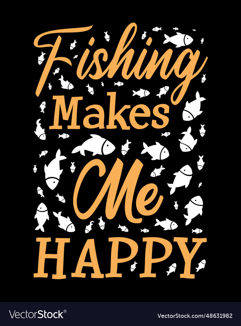 Fishing T-shirt Design Vintage Royalty Free Vector Image