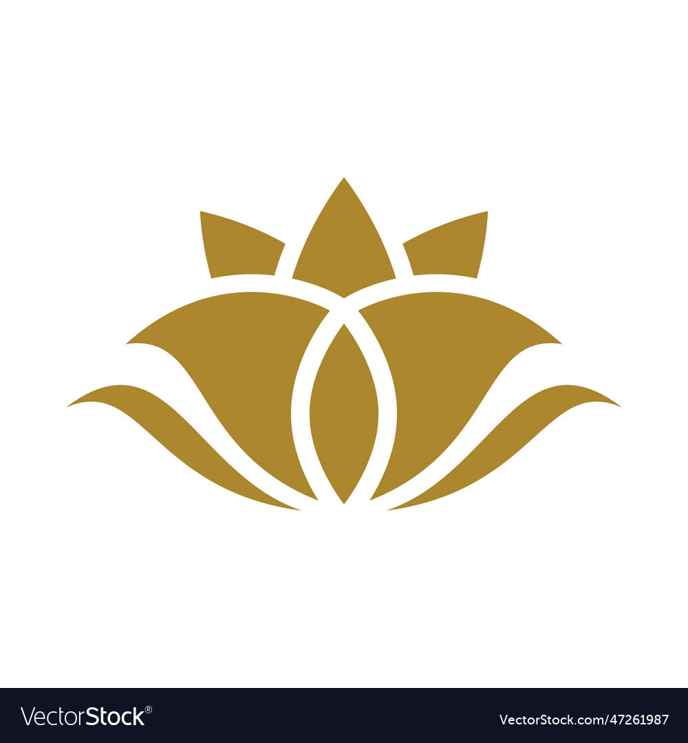 Beauty Lotus Logo Images Royalty Free Vector Image