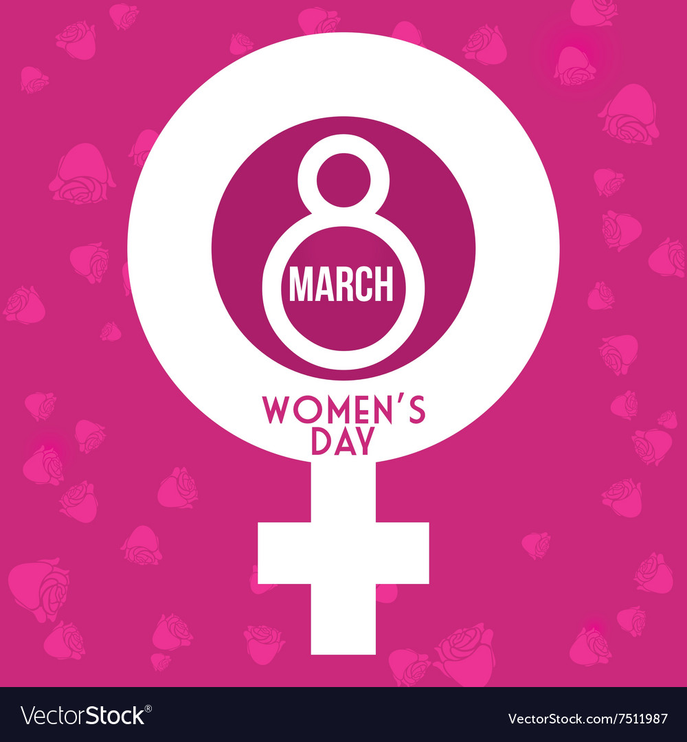 Happy womens day design Royalty Free Vector Image