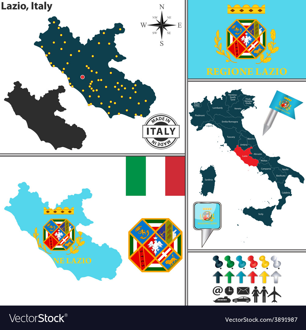 Map of lazio