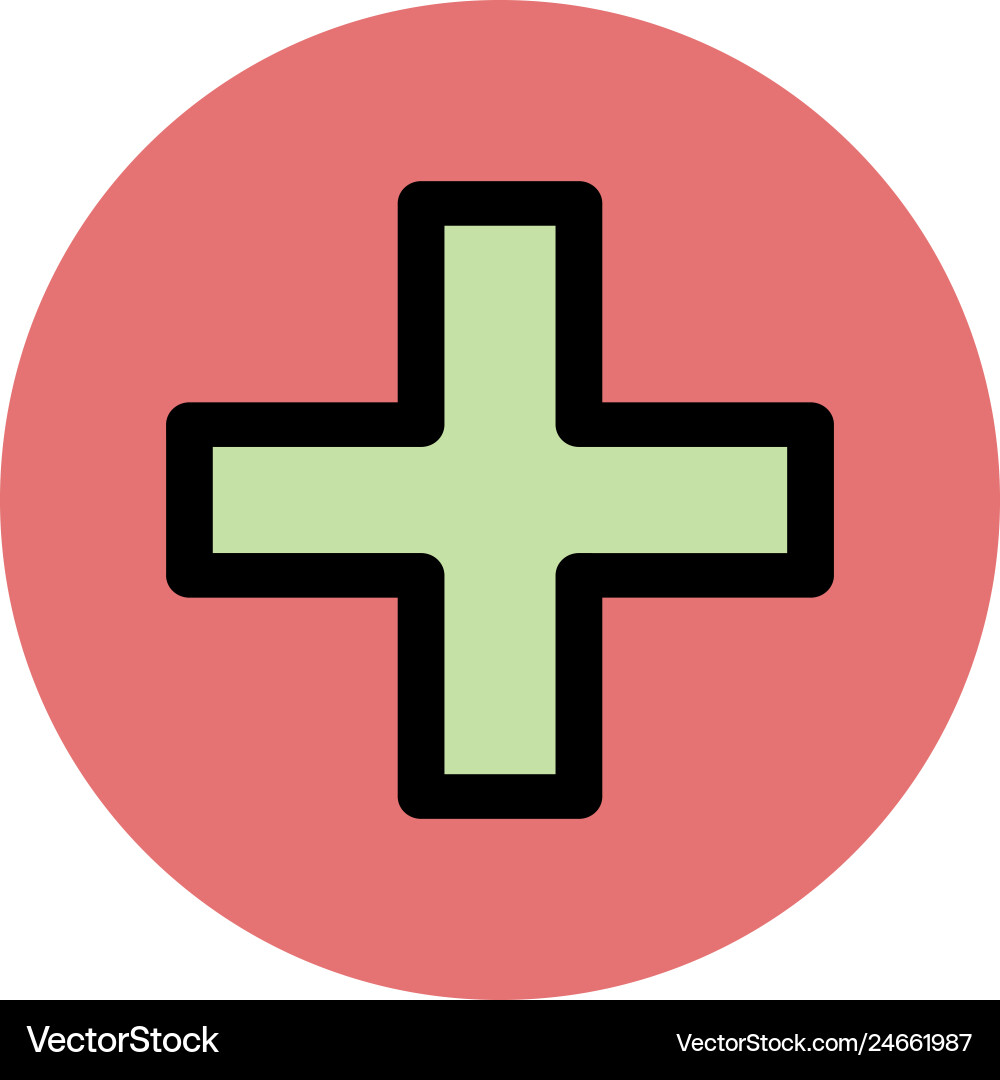 Plus icon Royalty Free Vector Image - VectorStock