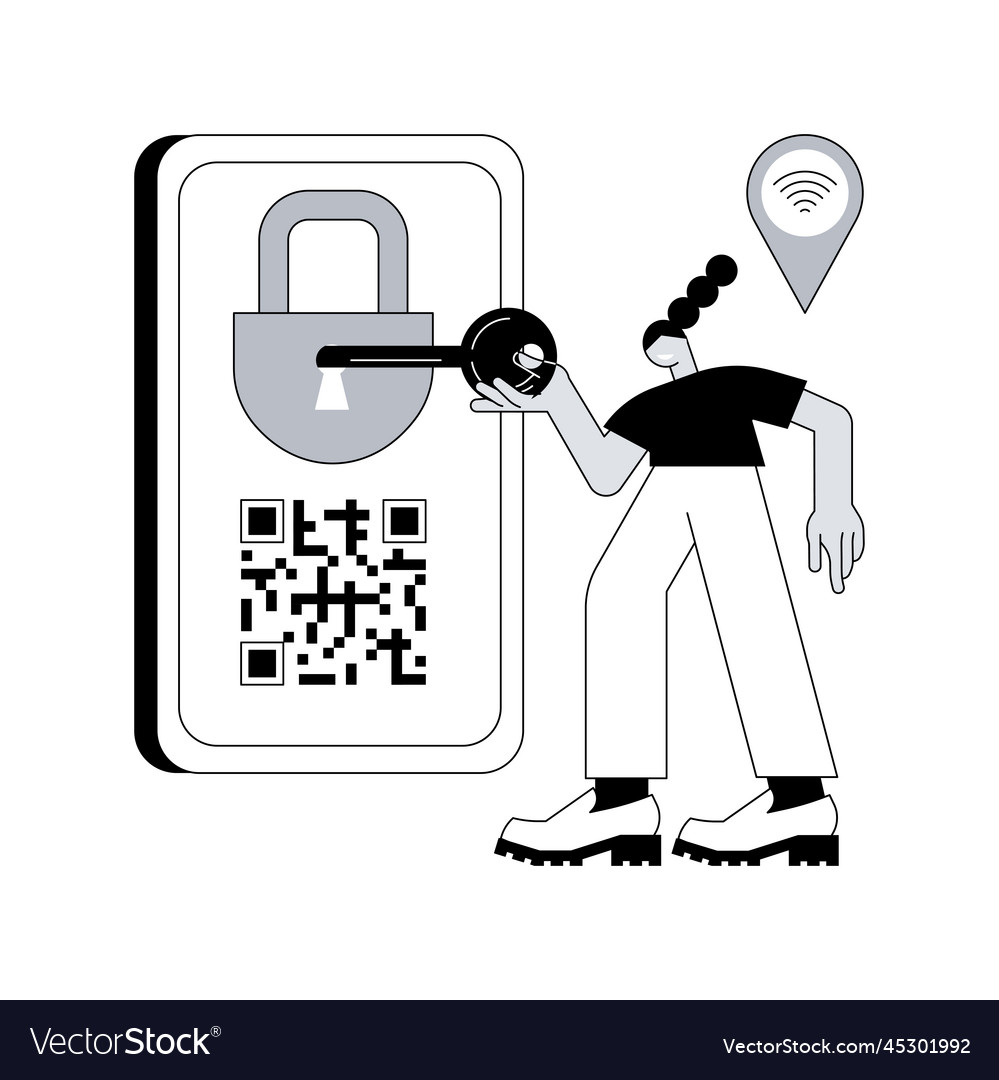 Access control system abstract concept Royalty Free Vector
