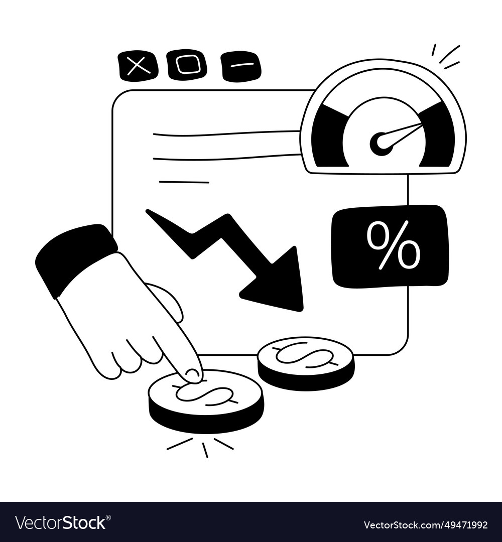 Cost optimization Royalty Free Vector Image - VectorStock