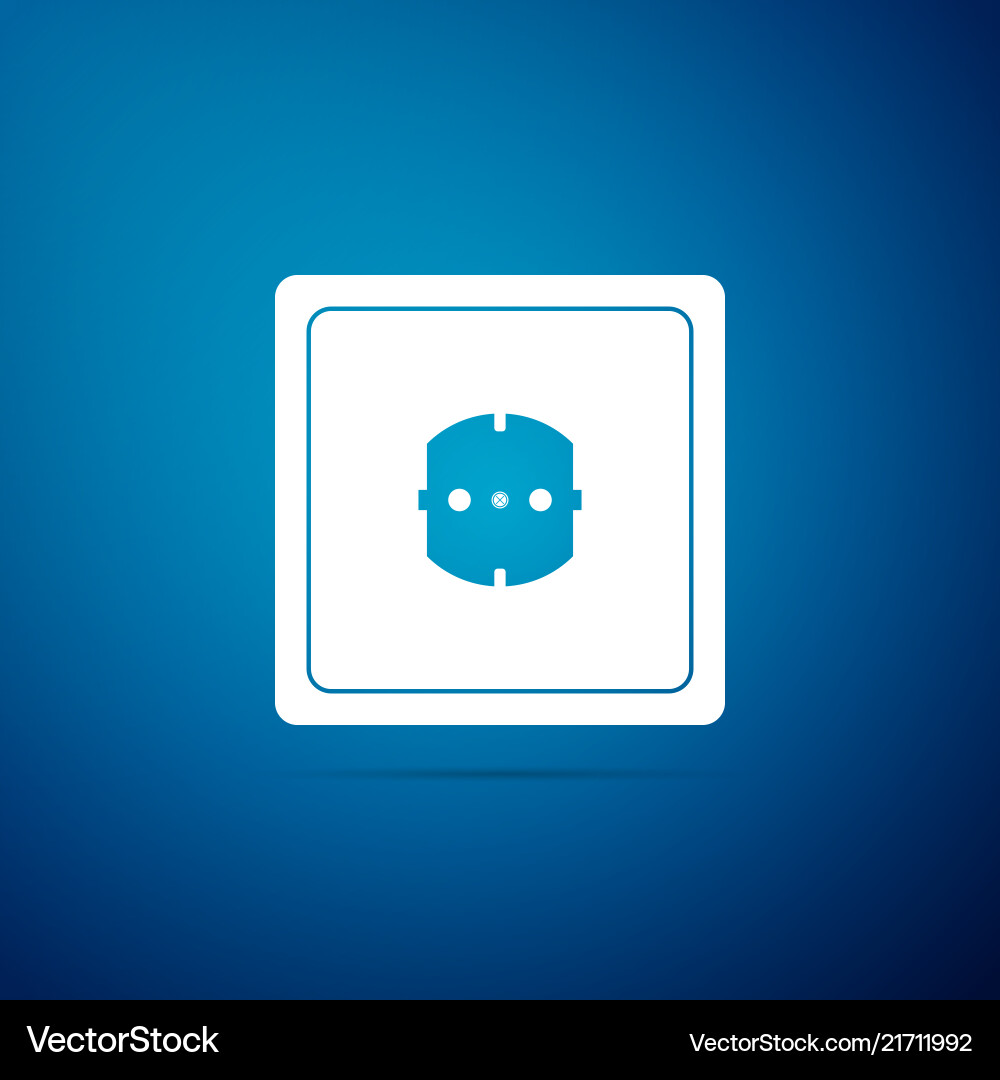 Electrical outlet icon power socket Royalty Free Vector