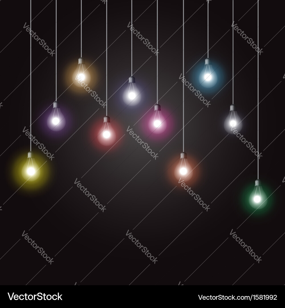 Light bulbs Royalty Free Vector Image - VectorStock