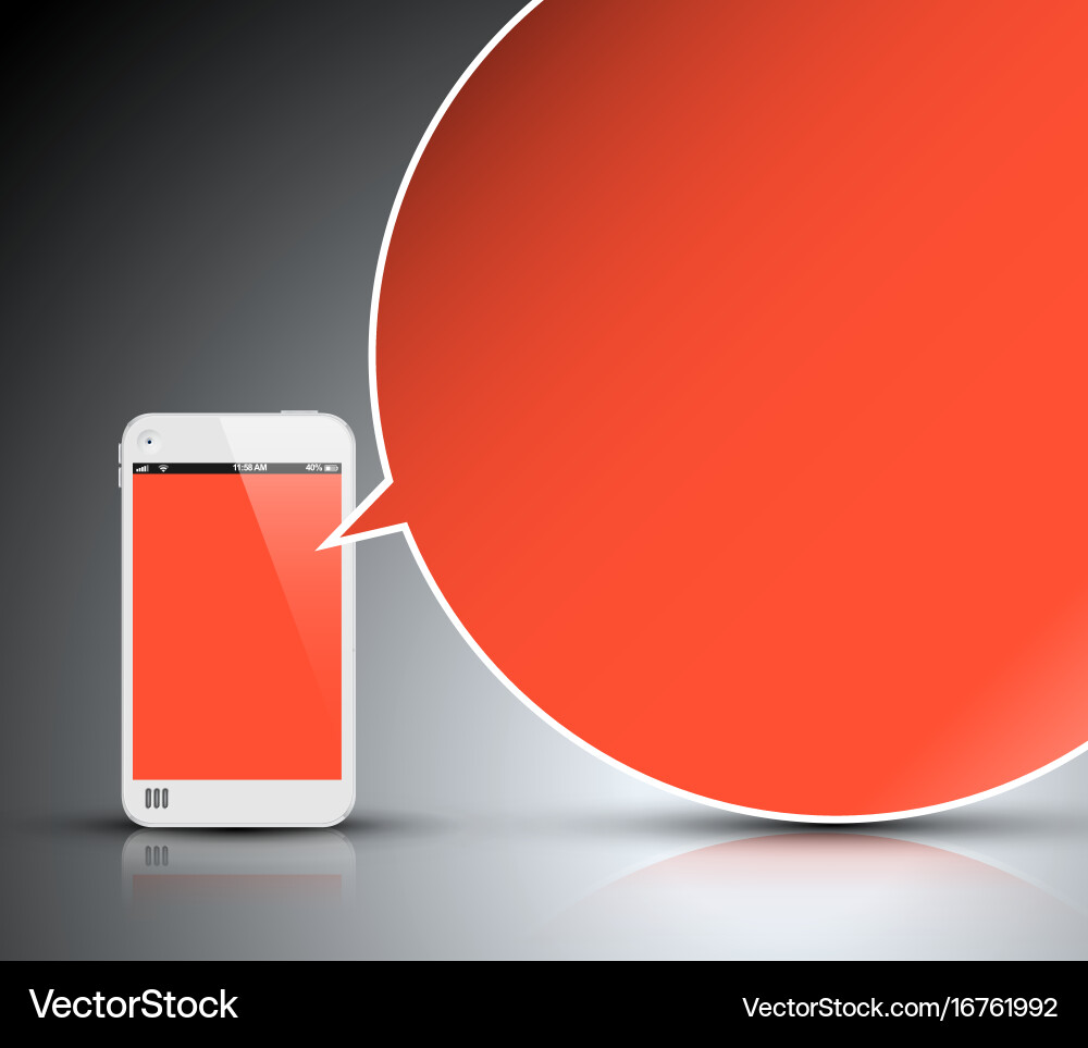 Mobilcomm Vector Mobile communication technology - concept Vector Image