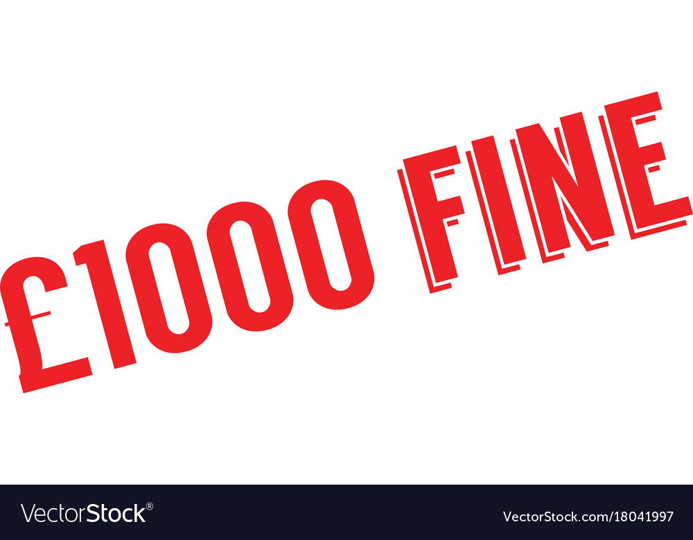 1000 pounds fine rubber stamp Royalty Free Vector Image