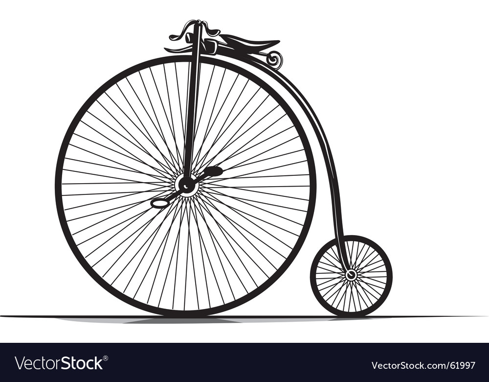 Download Vintage bicycle Royalty Free Vector Image - VectorStock