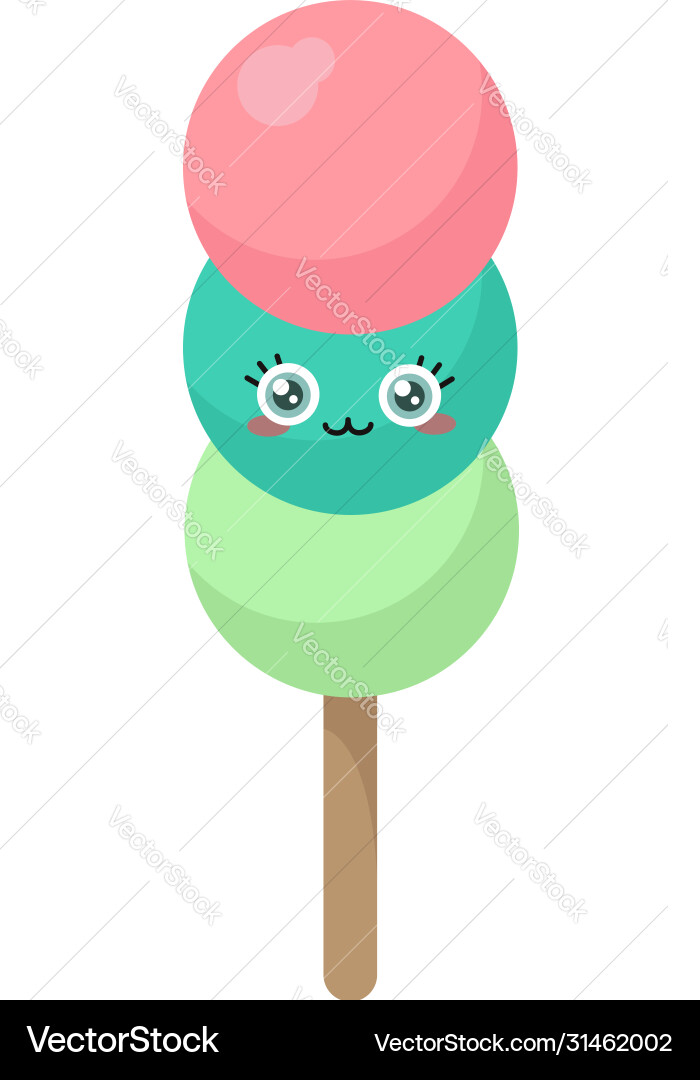 Candy on stick white background Royalty Free Vector Image
