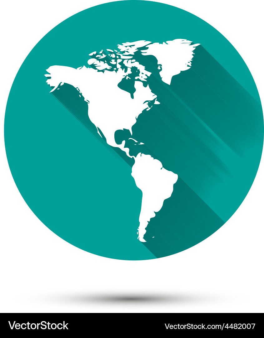 earth globe white icon on green background with vector image vectorstock