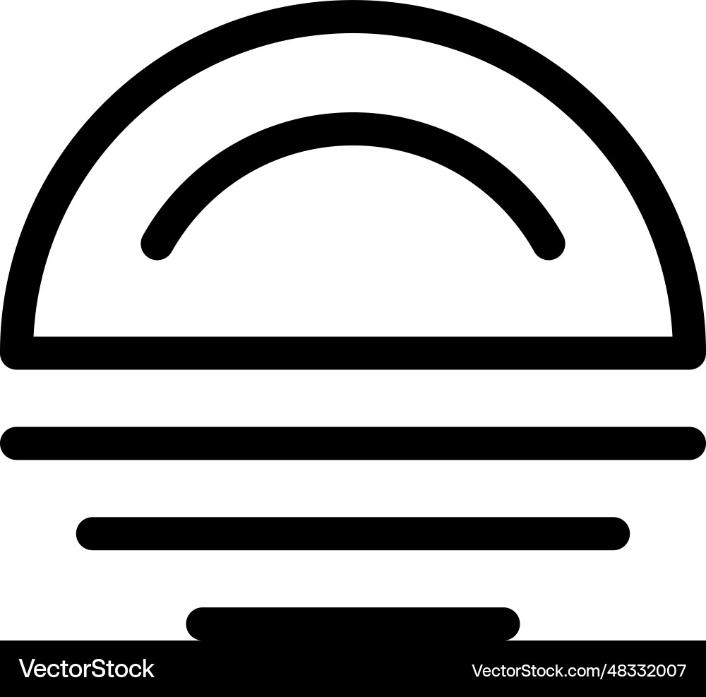 Sun rise icon Royalty Free Vector Image - VectorStock