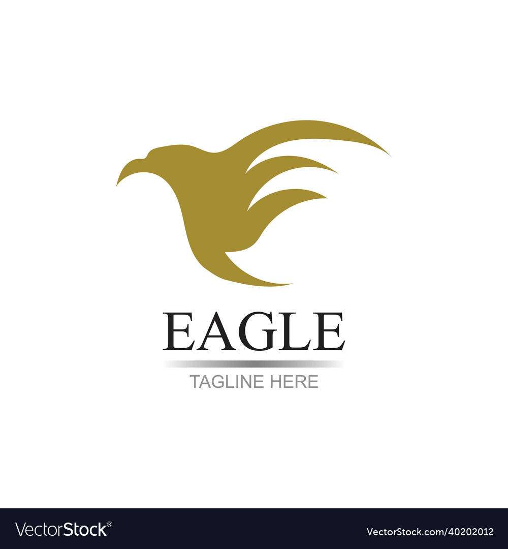 Eagle logo design template Royalty Free Vector Image