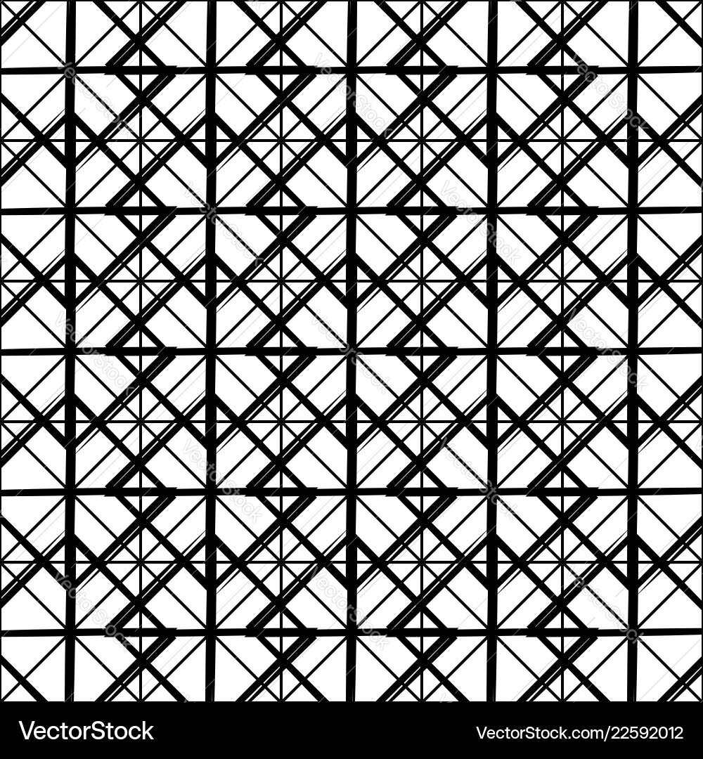 Repeatable detailed grid mesh pattern black Vector Image