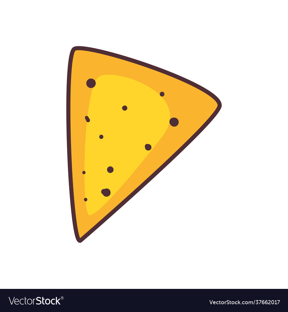 Isolated nacho icon Royalty Free Vector Image - VectorStock