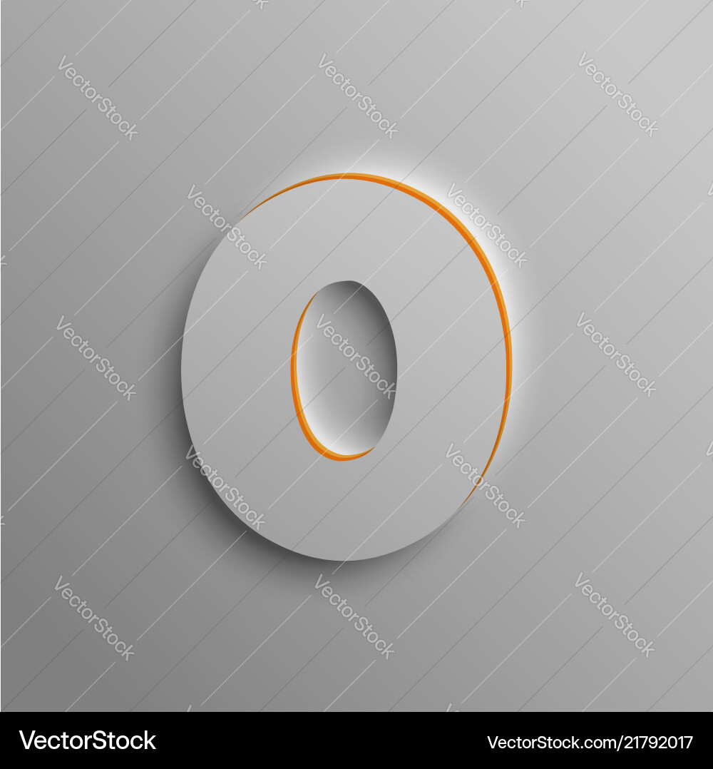 Realistic 3d font Royalty Free Vector Image - VectorStock