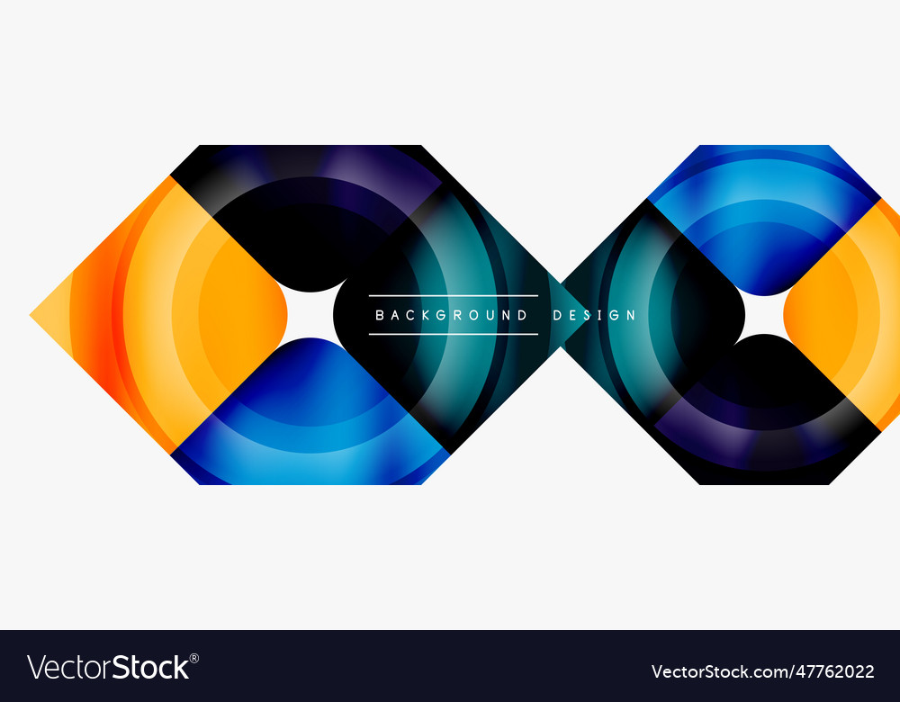 Circle abstract background wallpaper banner Vector Image