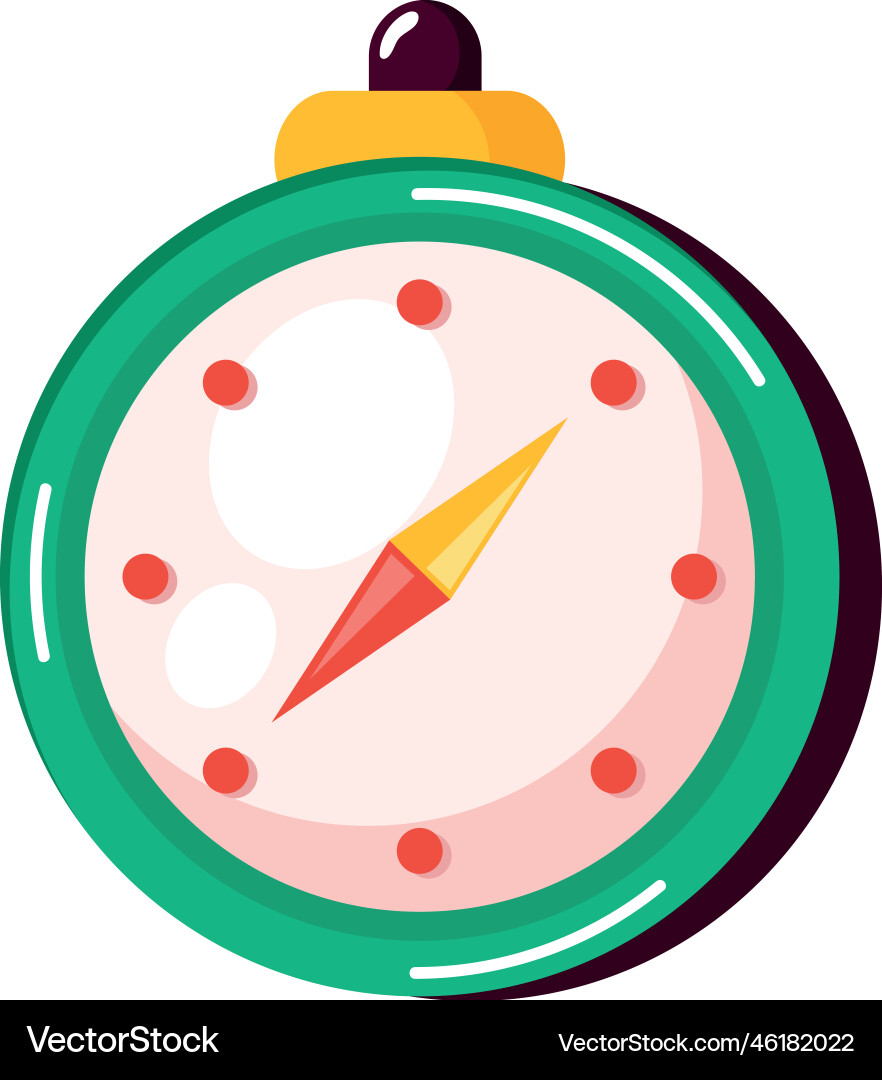 Compass guide device Royalty Free Vector Image
