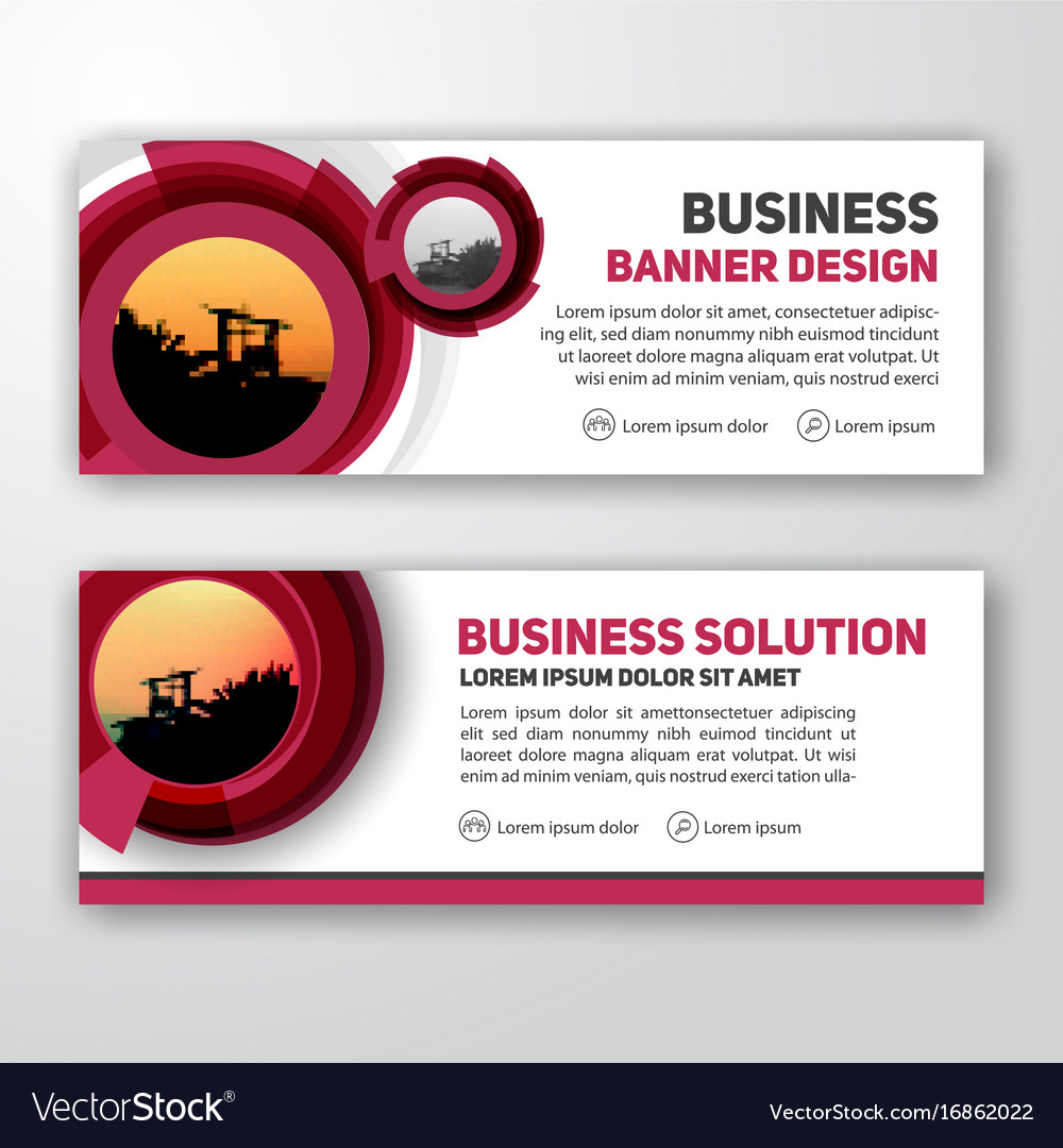 Modern Corporate Banner Background Design Vector Image