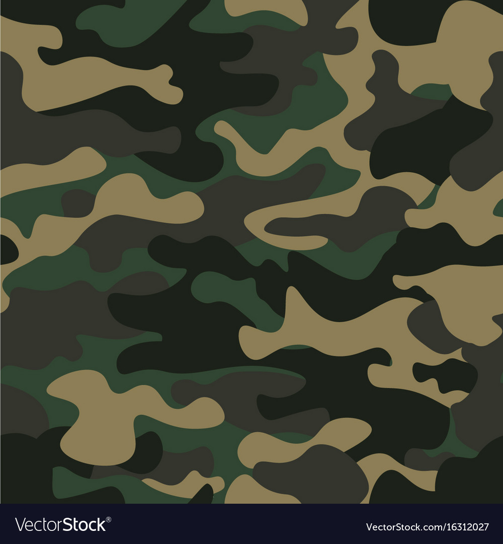 Camouflage seamless pattern background classic Vector Image