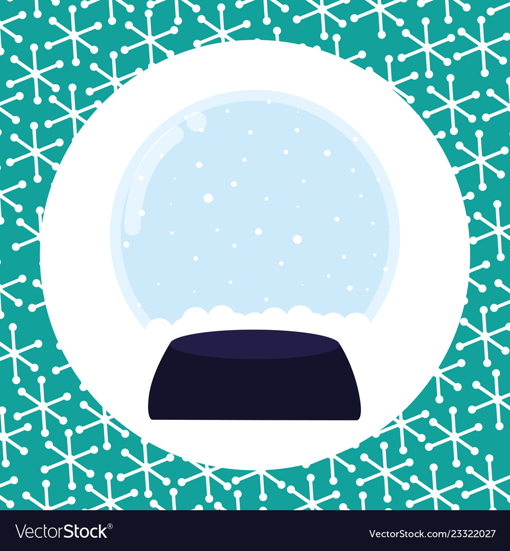 Christmas snowball icon Royalty Free Vector Image