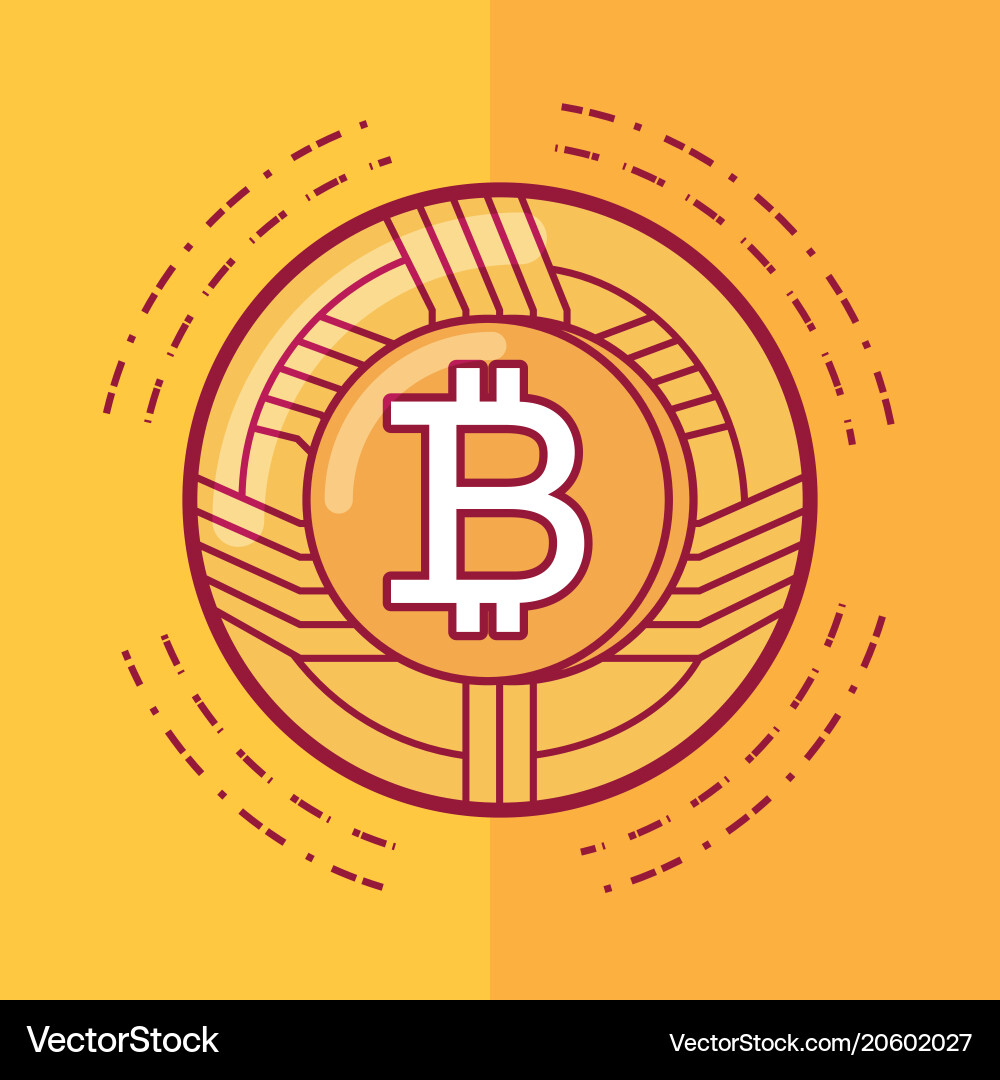 Cryptocurrency design concept Royalty Free Vector Image