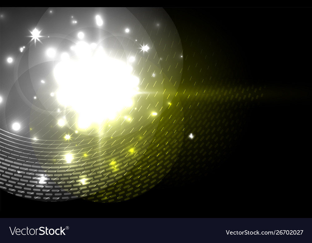 Glowing neon light holiday decoration Royalty Free Vector