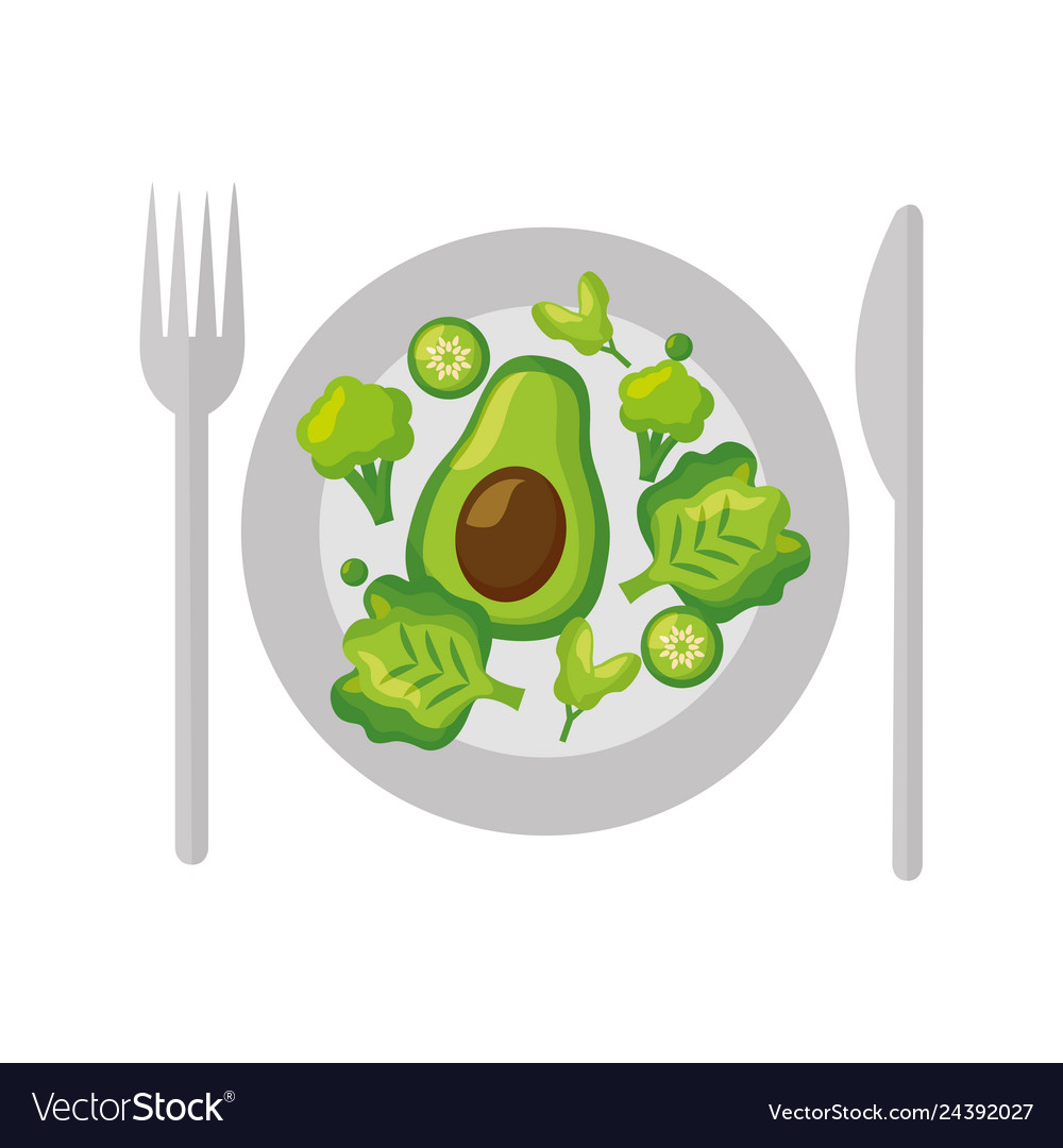 Healthy food fresh Royalty Free Vector Image - VectorStock