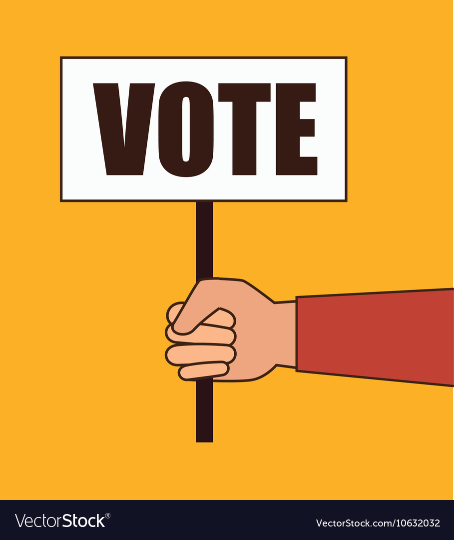 Cartoon elections vote design