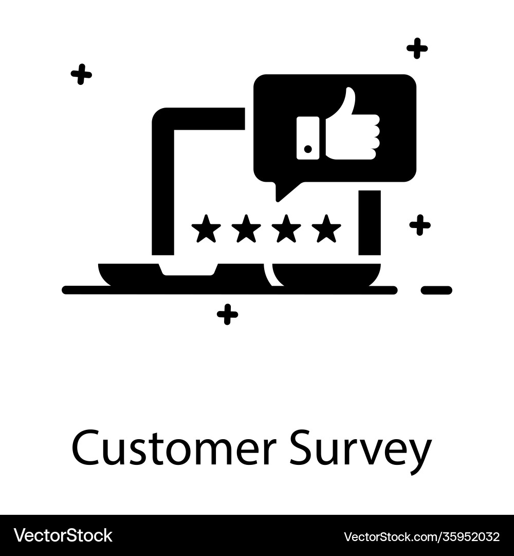 Customer survey Royalty Free Vector Image - VectorStock
