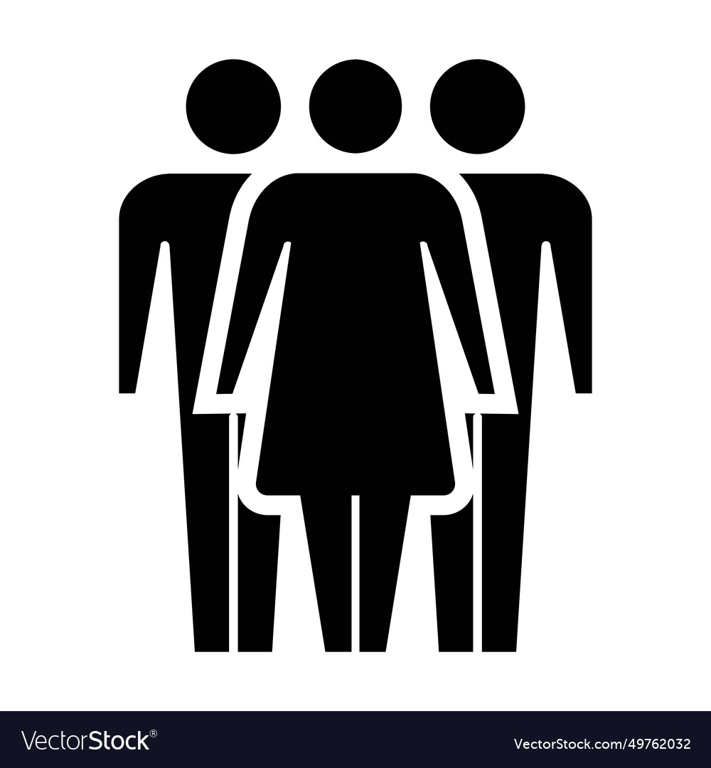 Leadership icon group of people and leader symbol Vector Image