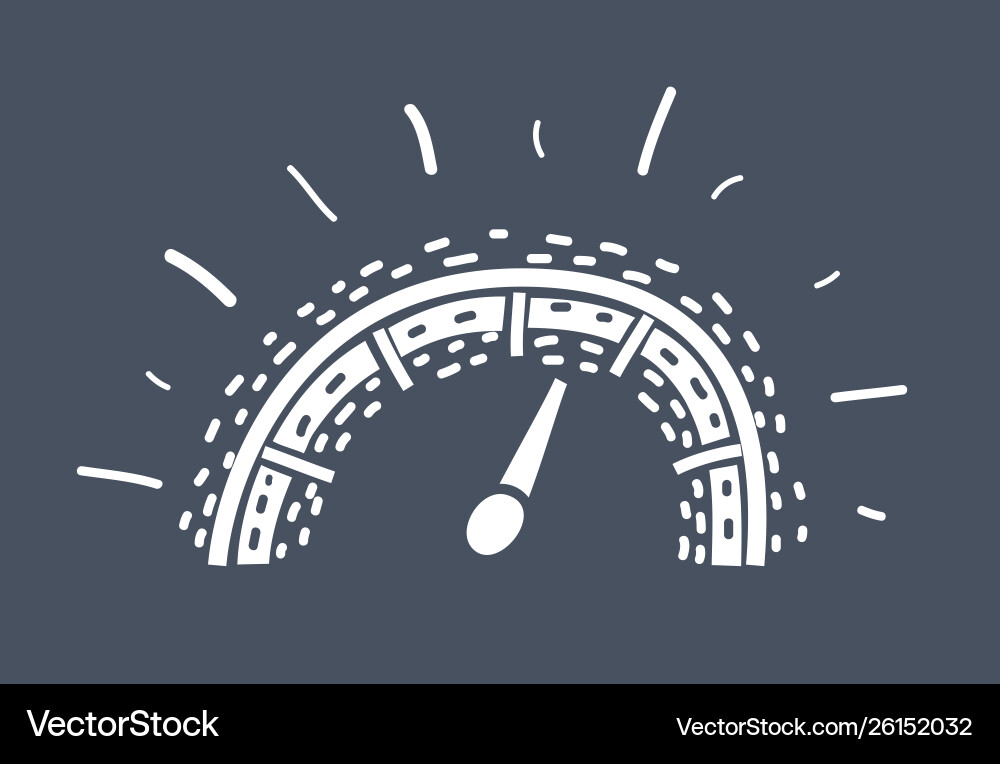 Speedometer icon Royalty Free Vector Image - VectorStock