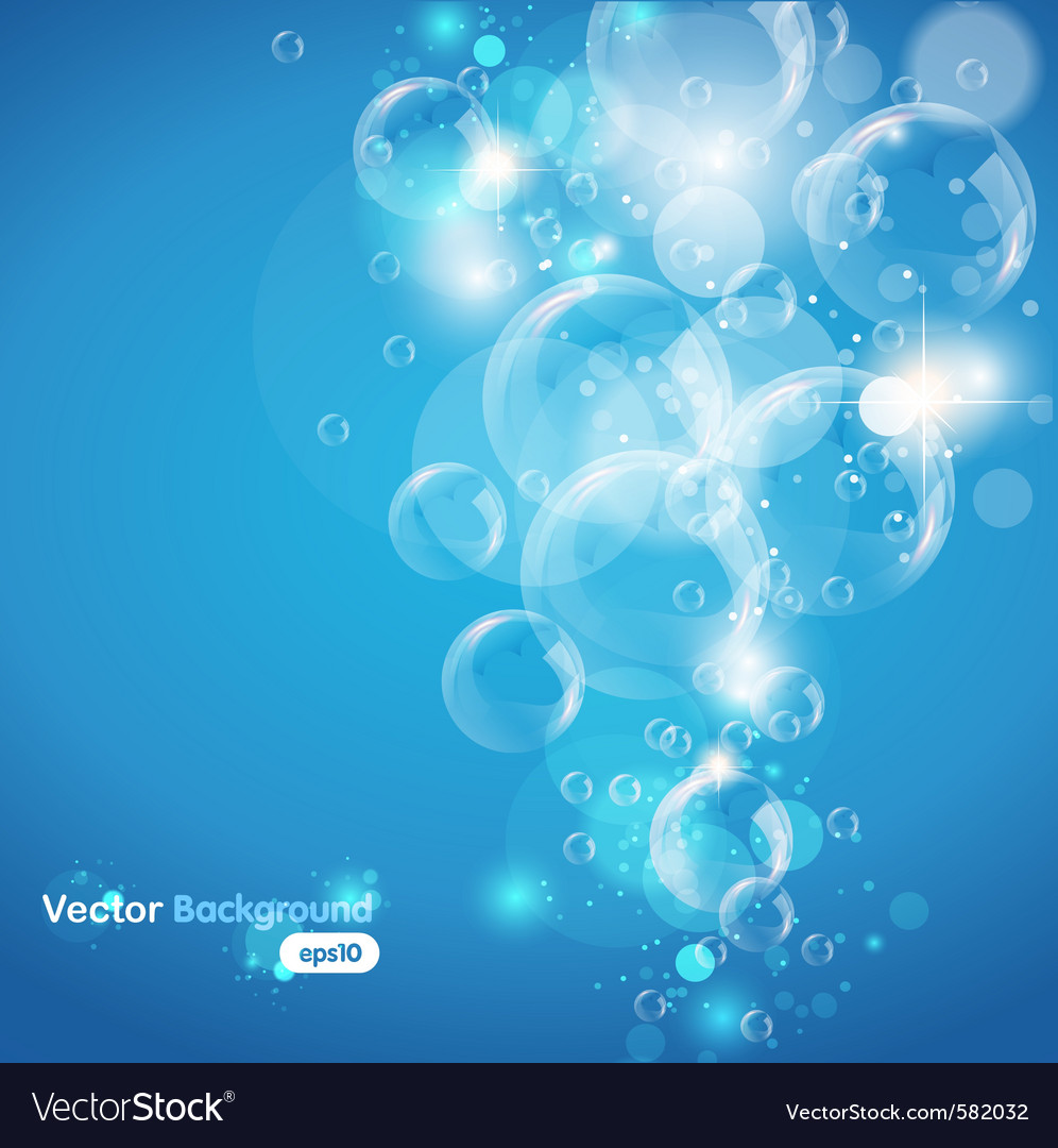 Underwater bubble Royalty Free Vector Image VectorStock