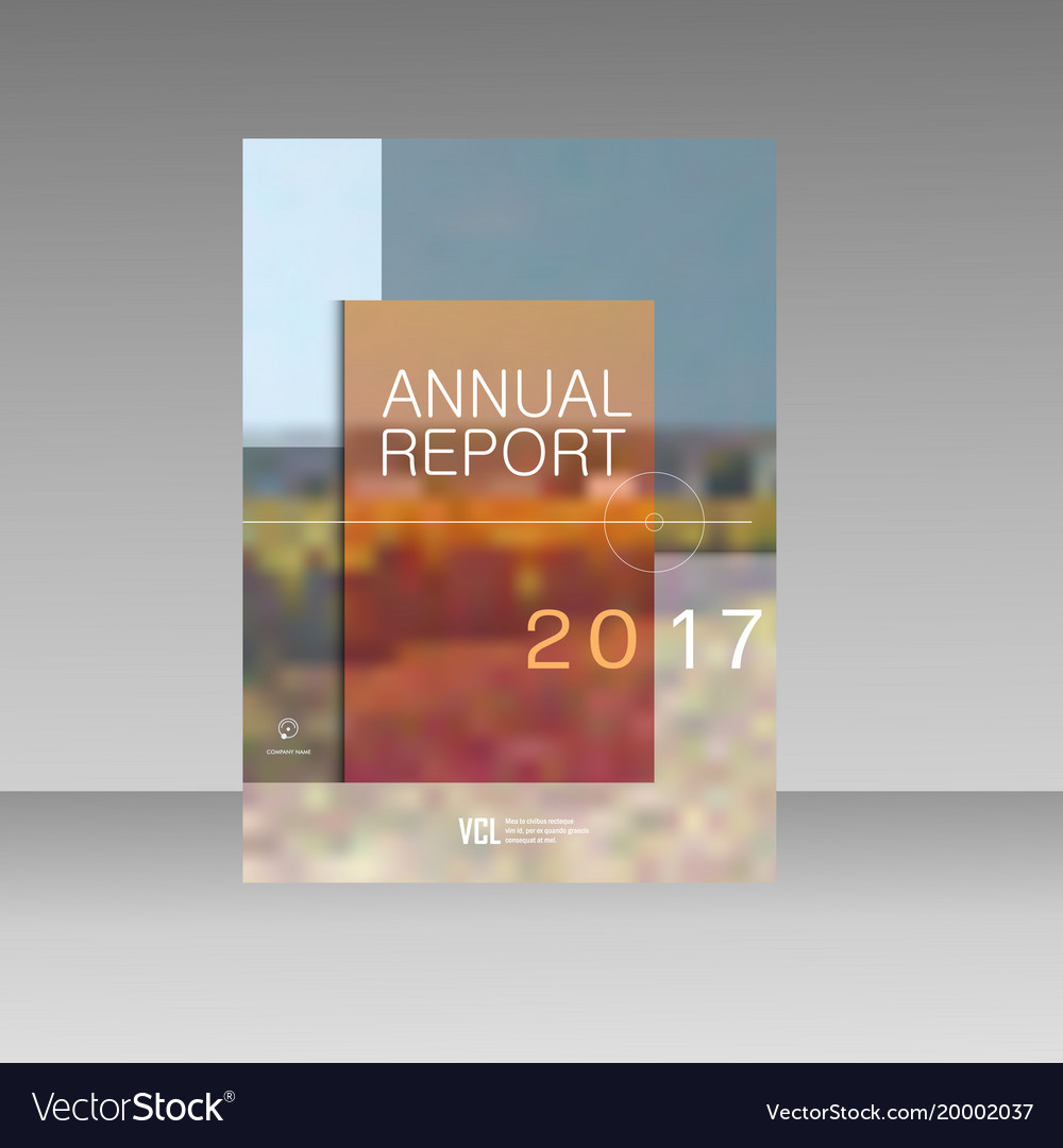 Cover design for annual report catalog Royalty Free Vector