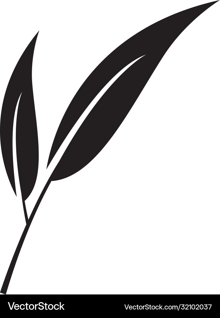 Leaf icon logo Royalty Free Vector Image - VectorStock