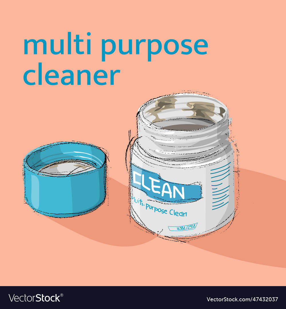 Multi purpose cleaner drawing sketch pencil style Vector Image