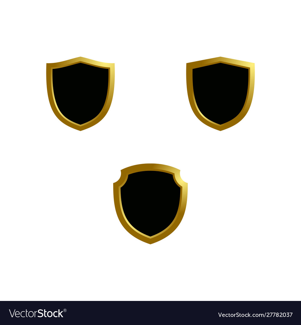 Shield logo template Royalty Free Vector Image