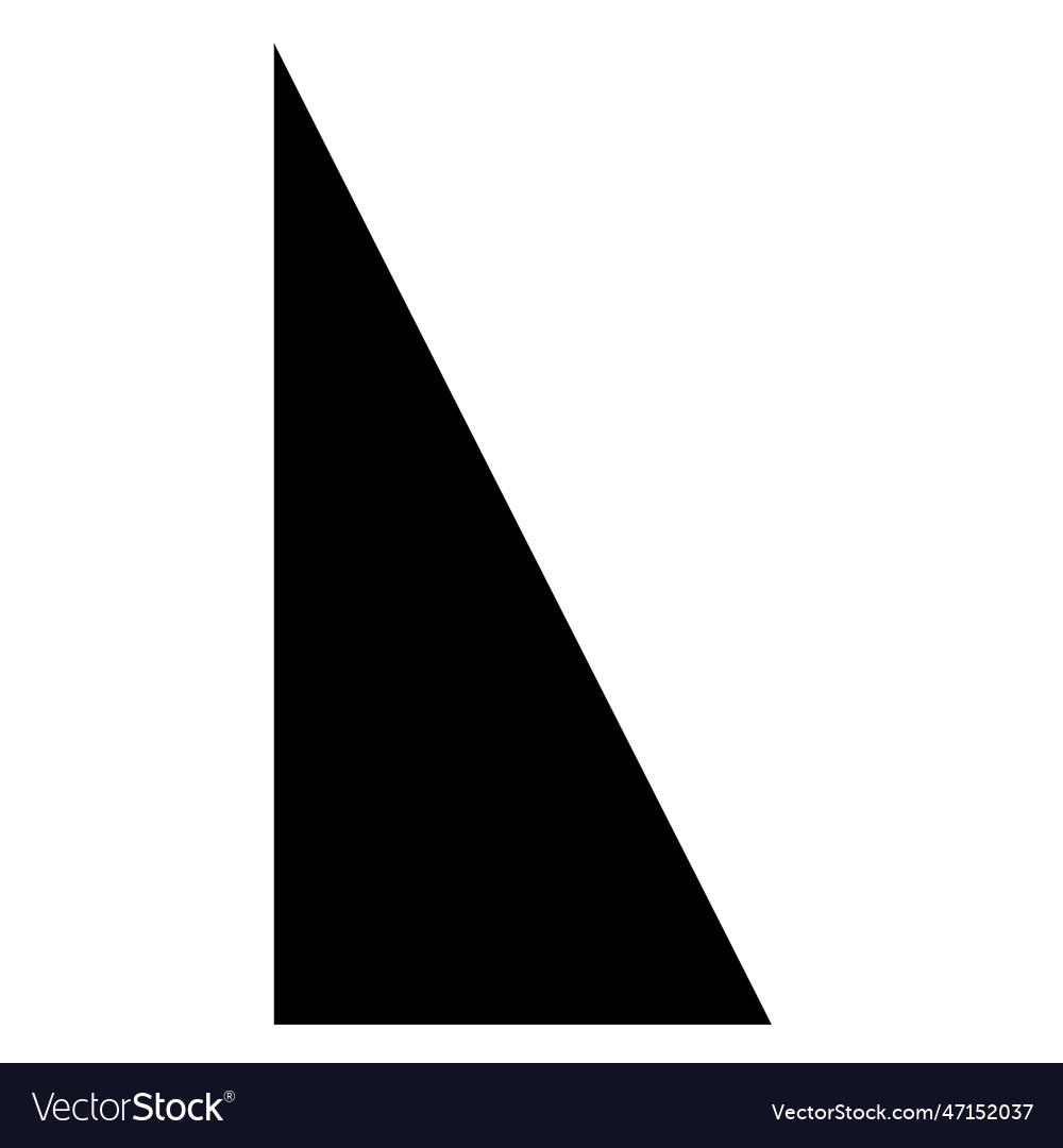 Triangle math basic shapes image Royalty Free Vector Image