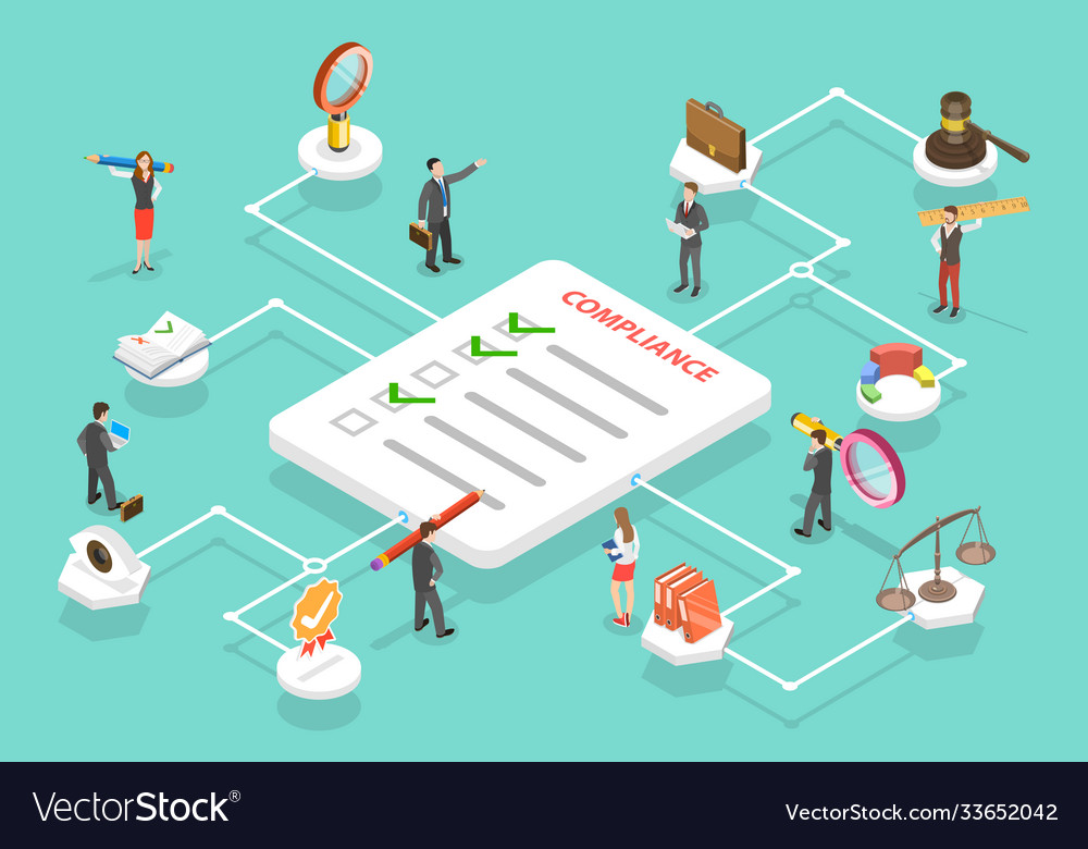 3d isometric flat conceptual Royalty Free Vector Image