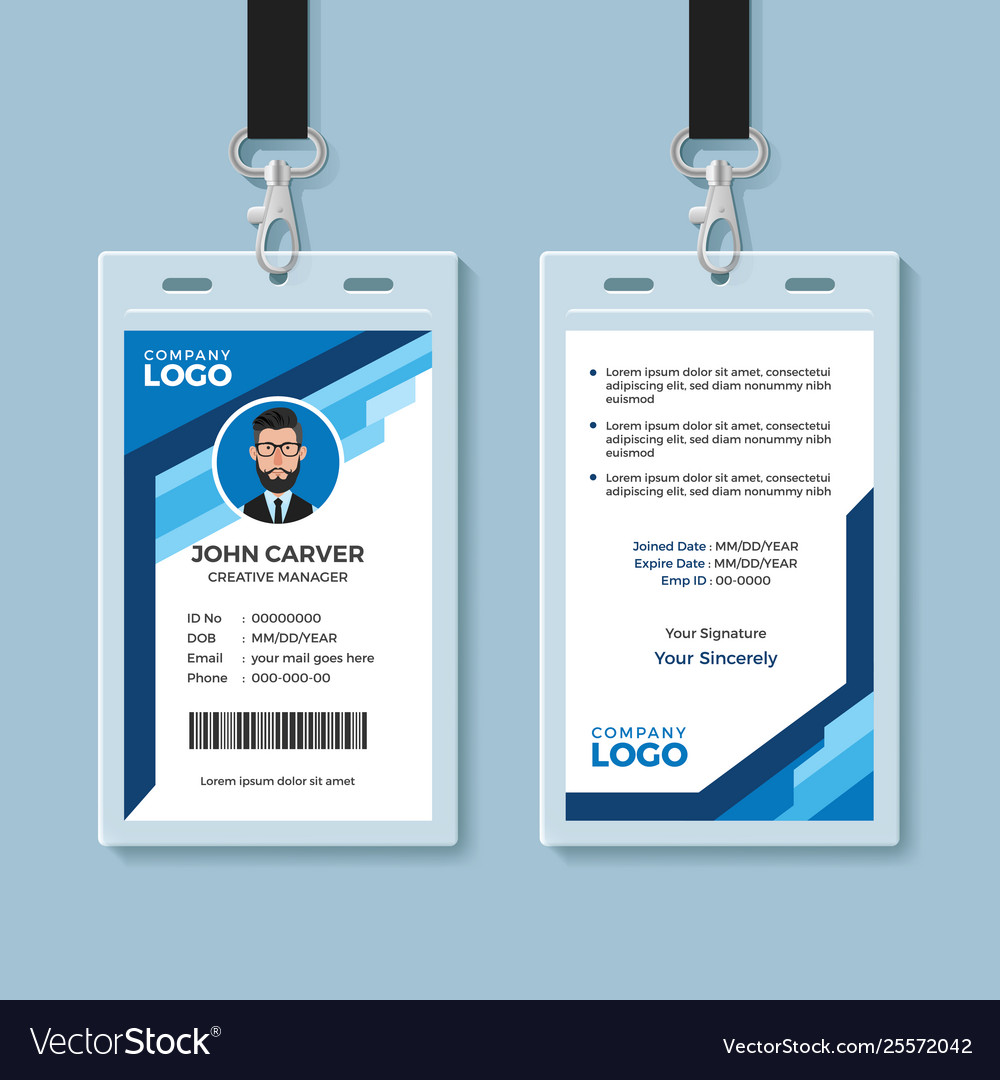 student id card template free download