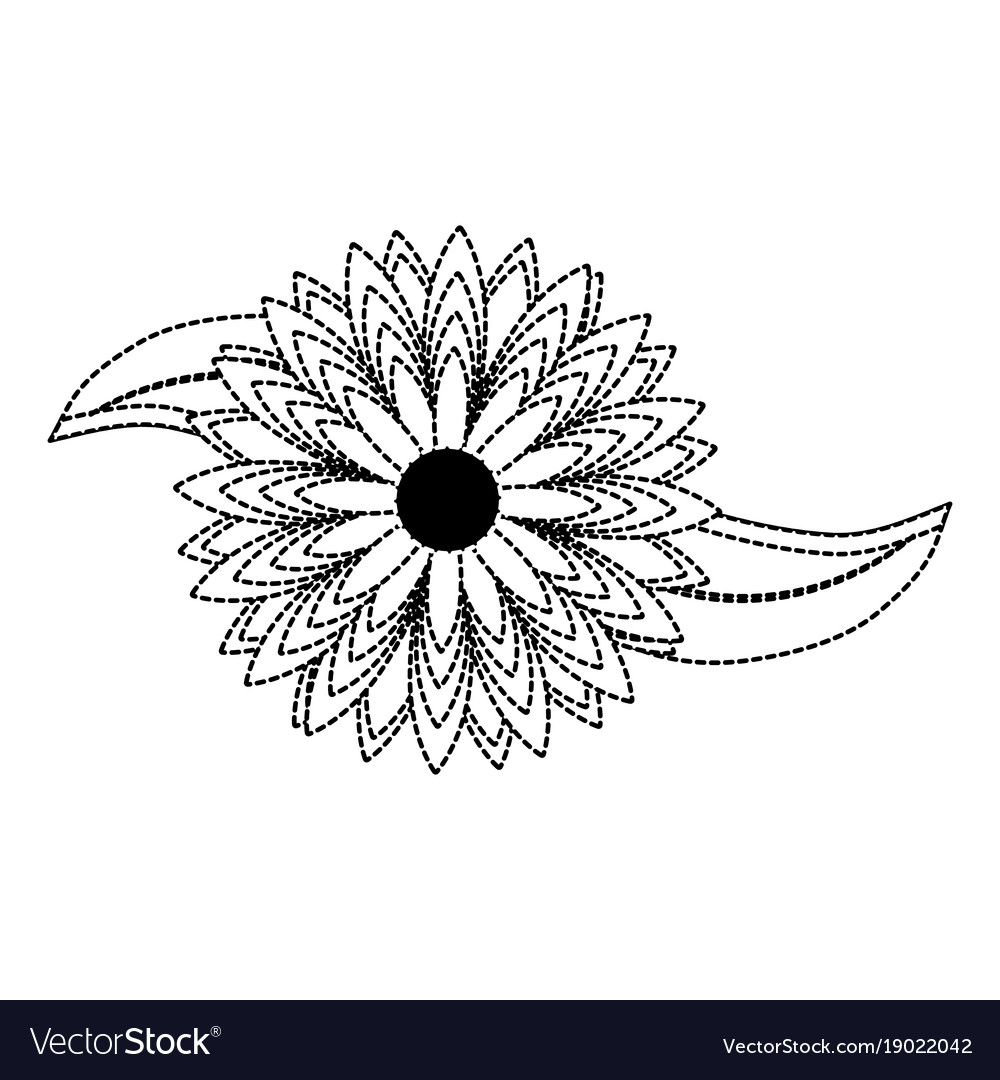 Flower sticker Royalty Free Vector Image - VectorStock