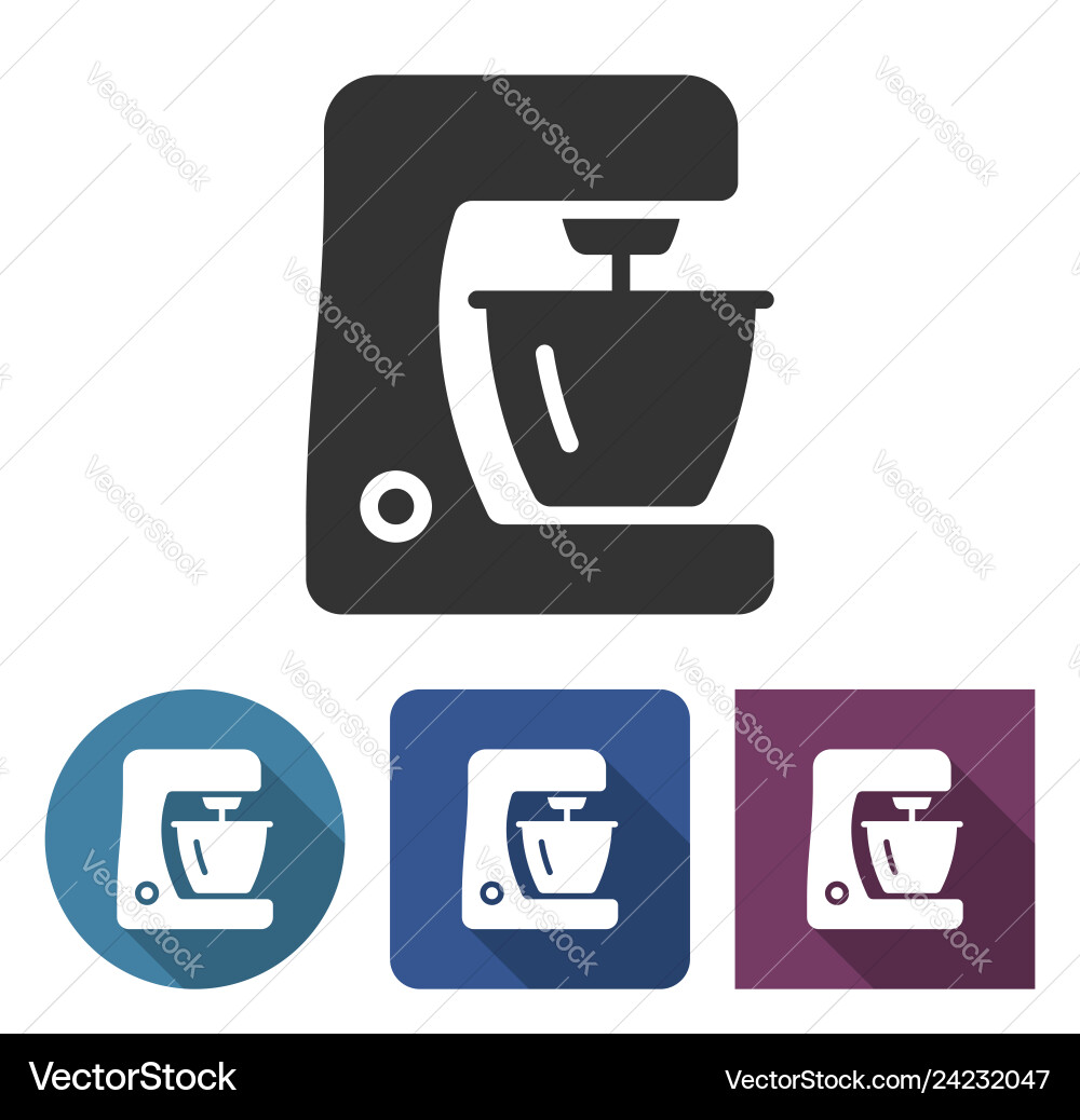 Food processor icon in different variants Vector Image