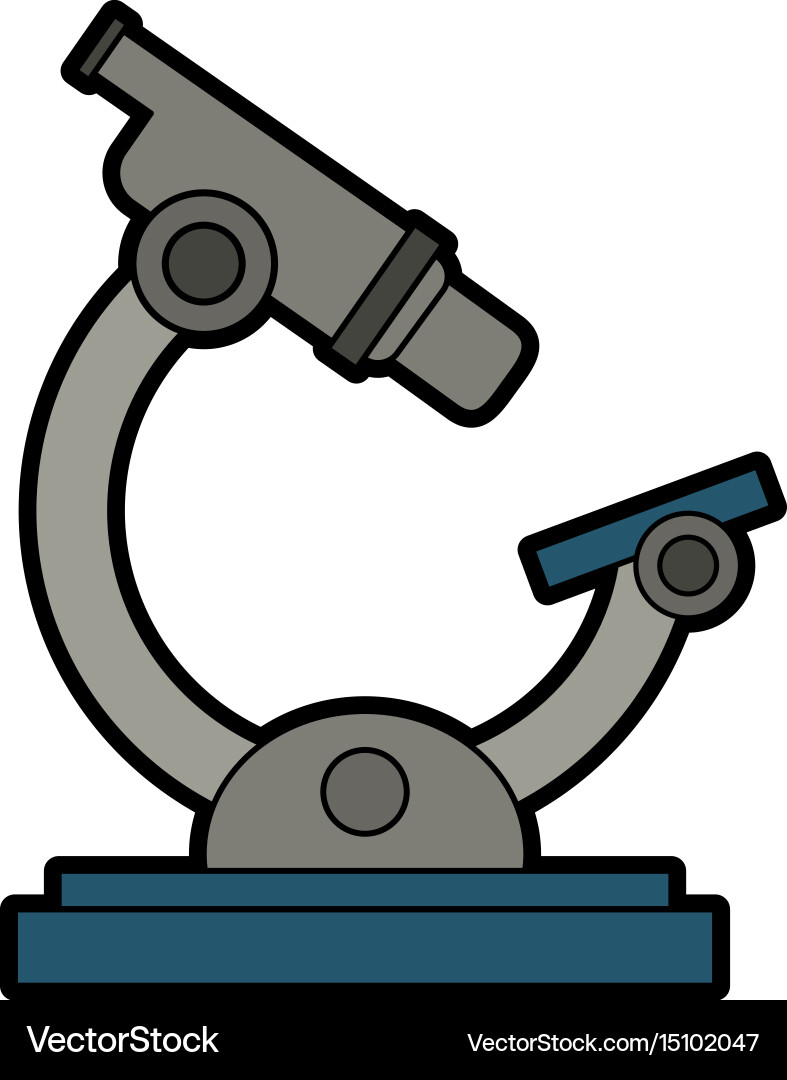 Microscope science icon image Royalty Free Vector Image