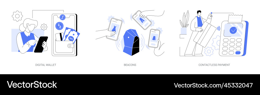 Payment technology abstract concept Royalty Free Vector