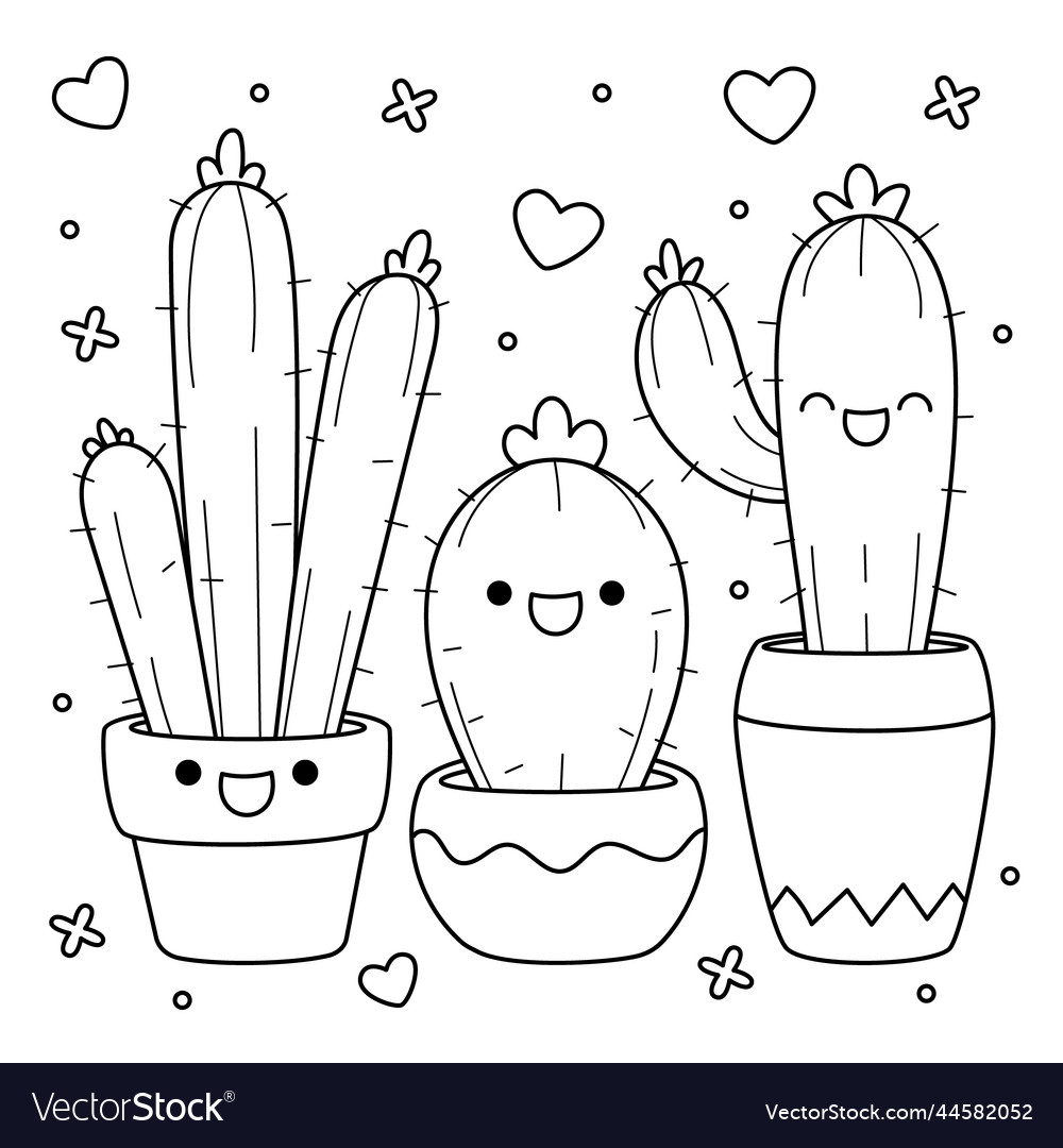 Premium Vector  Kawaii coloring page kids coloring page kids