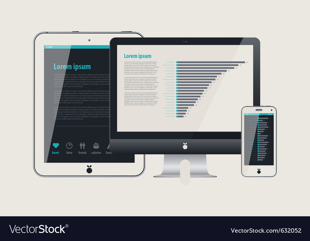 Icon display tablet and cell phone
