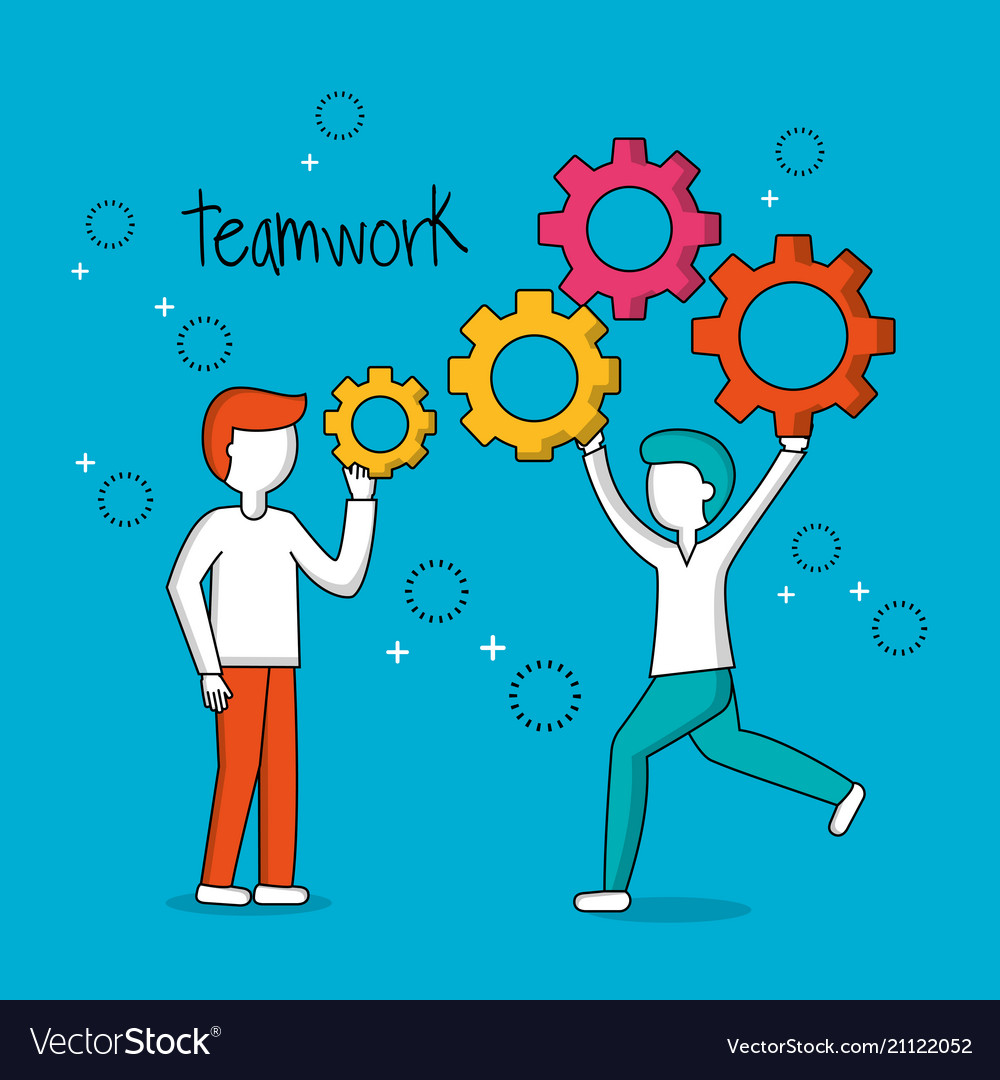 People teamwork concept Royalty Free Vector Image