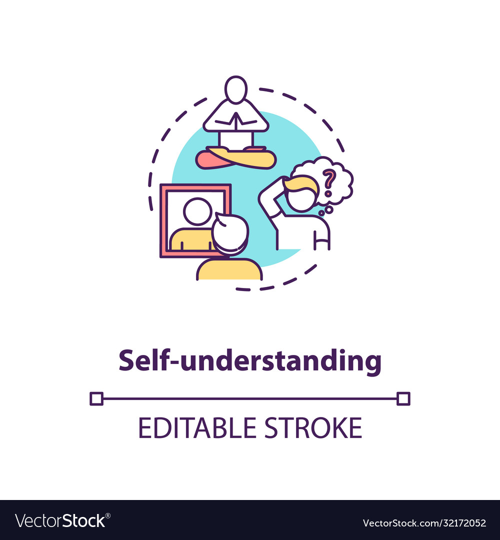 self-understanding-concept-icon-royalty-free-vector-image