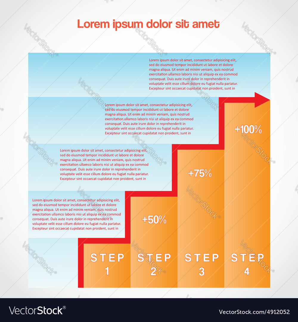 Visualisation data bar chart Royalty Free Vector Image