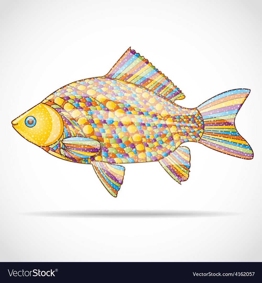 Abstract fish Royalty Free Vector Image - VectorStock