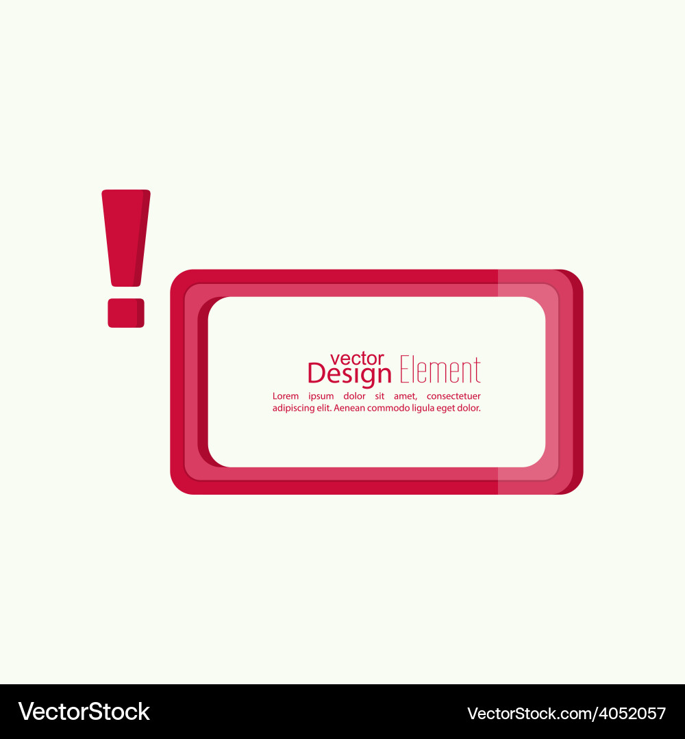 Exclamation mark icon Royalty Free Vector Image